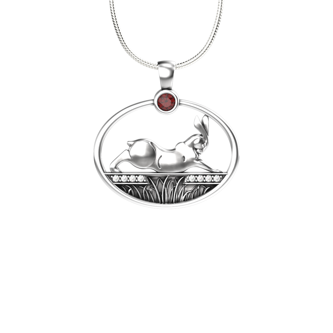 Rabbit Reach Pendant-Jewelry-Tim Cherry-Sorrel Sky Gallery