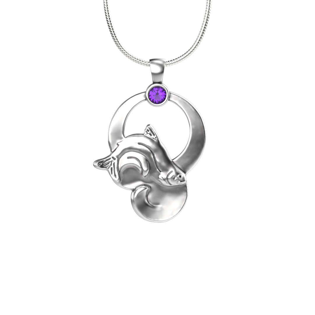 Rainbow Moon Pendant-Jewelry-Tim Cherry-Sorrel Sky Gallery