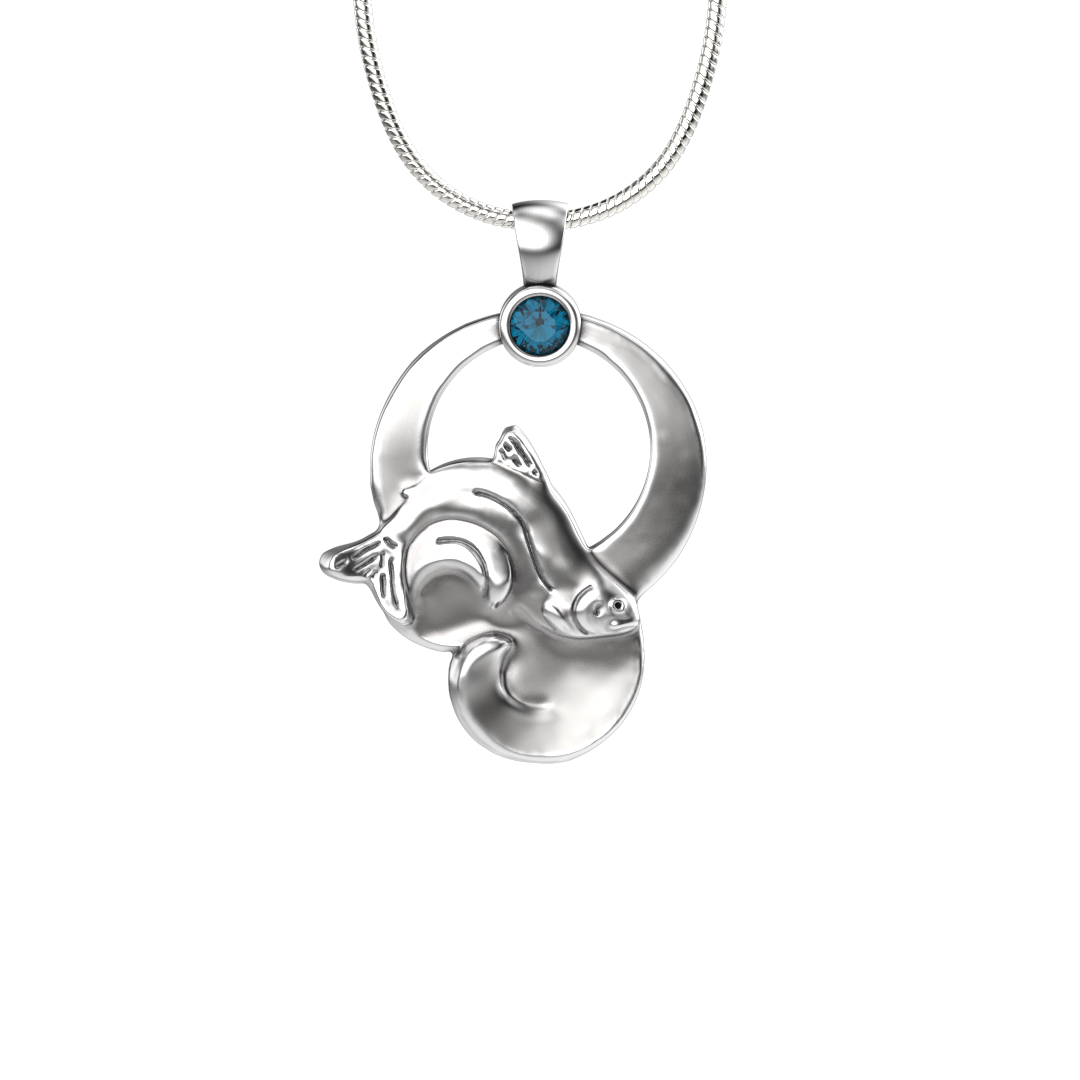 Rainbow Moon Pendant-Jewelry-Tim Cherry-Sorrel Sky Gallery