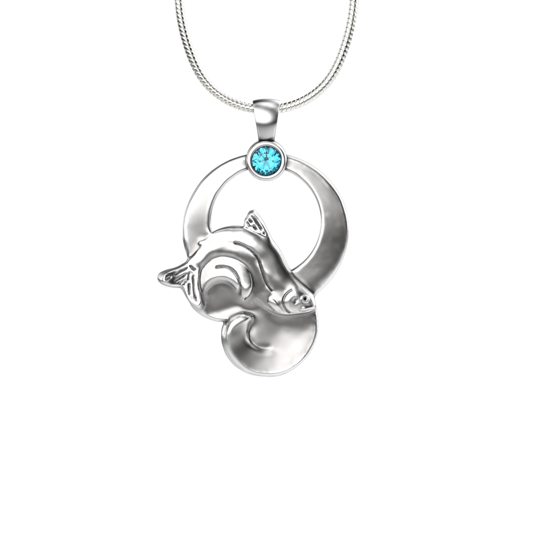 Rainbow Moon Pendant-Jewelry-Tim Cherry-Sorrel Sky Gallery