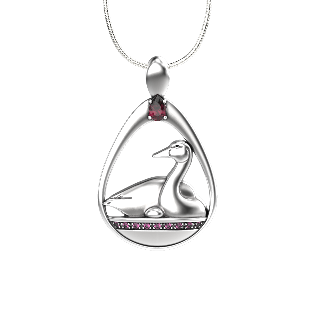 Swan Egg Pendant-Jewelry-Tim Cherry-Sorrel Sky Gallery