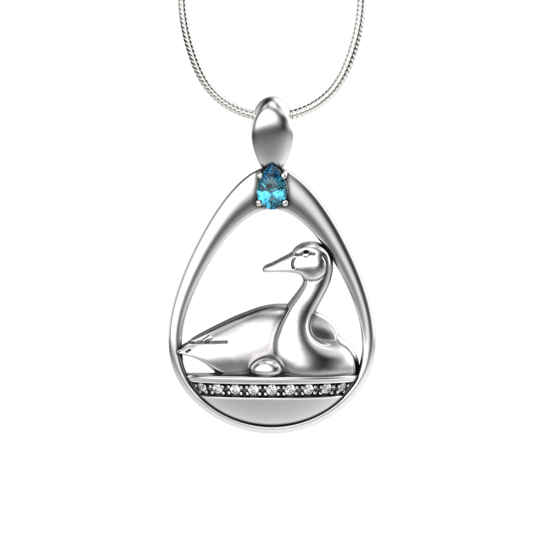 Swan Egg Pendant-Jewelry-Tim Cherry-Sorrel Sky Gallery