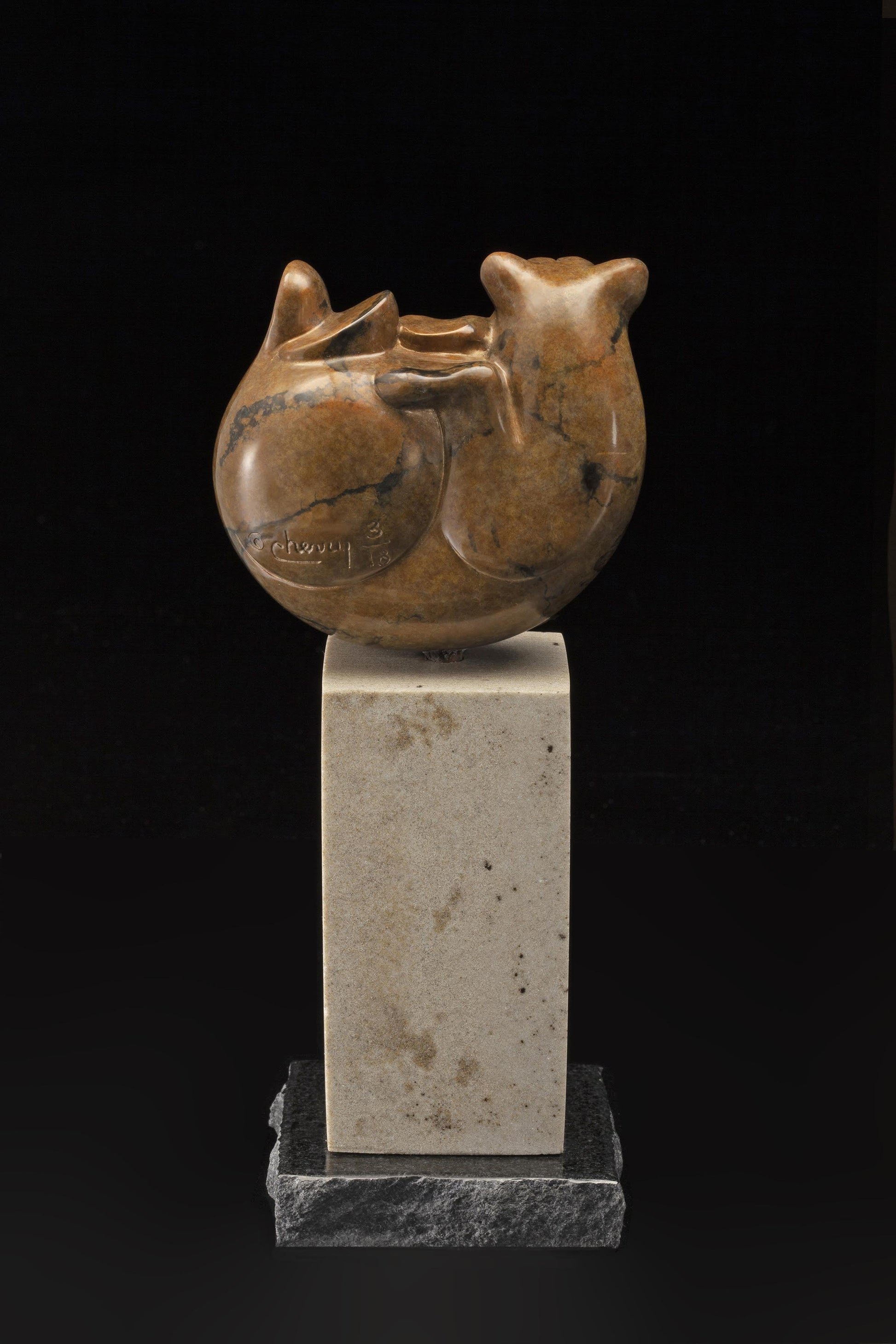 Bear Ball (Study)-Sculpture-Tim Cherry-Sorrel Sky Gallery