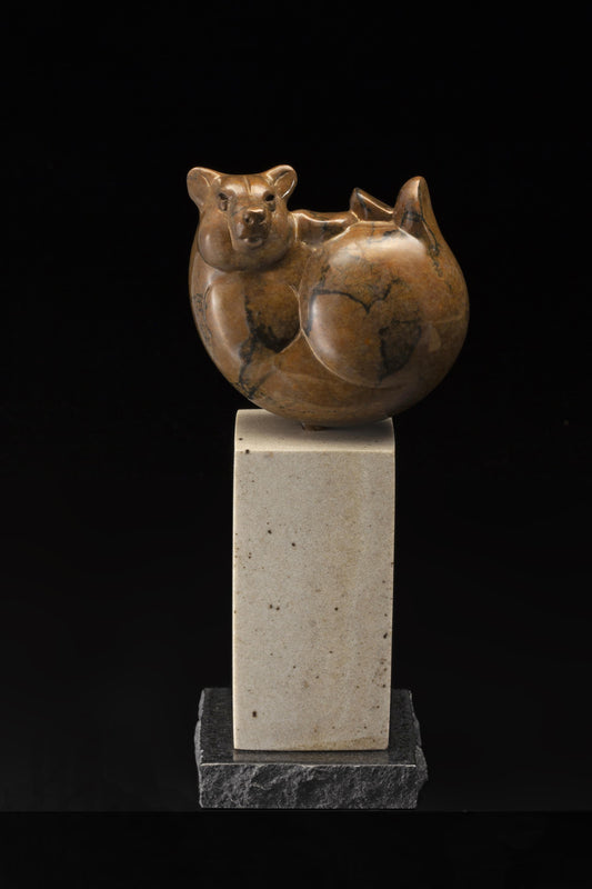 Bear Ball (Study)-Sculpture-Tim Cherry-Sorrel Sky Gallery