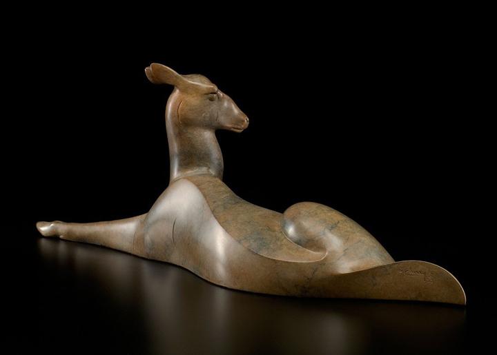 Dozing Doe-Sculpture-Tim Cherry-Sorrel Sky Gallery