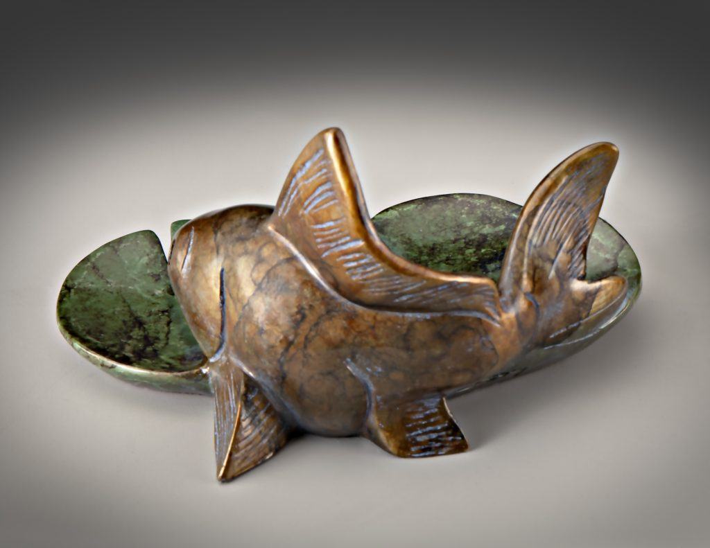 Prosperity – Goldfish Tray-Sculpture-Tim Cherry-Sorrel Sky Gallery