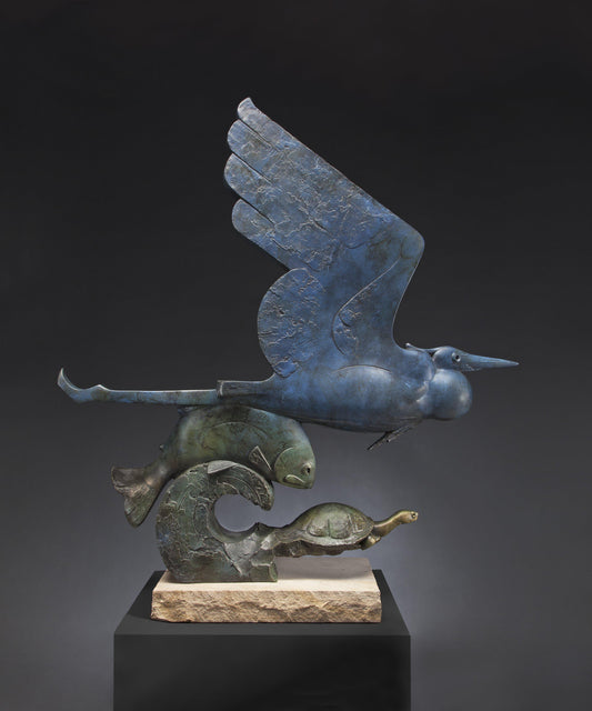 River Mates (Monumental)-Sculpture-Tim Cherry-Sorrel Sky Gallery