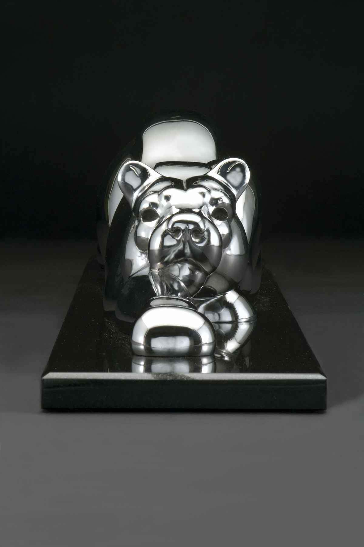 Snake in the Grass (stainless)-Sculpture-Tim Cherry-Sorrel Sky Gallery