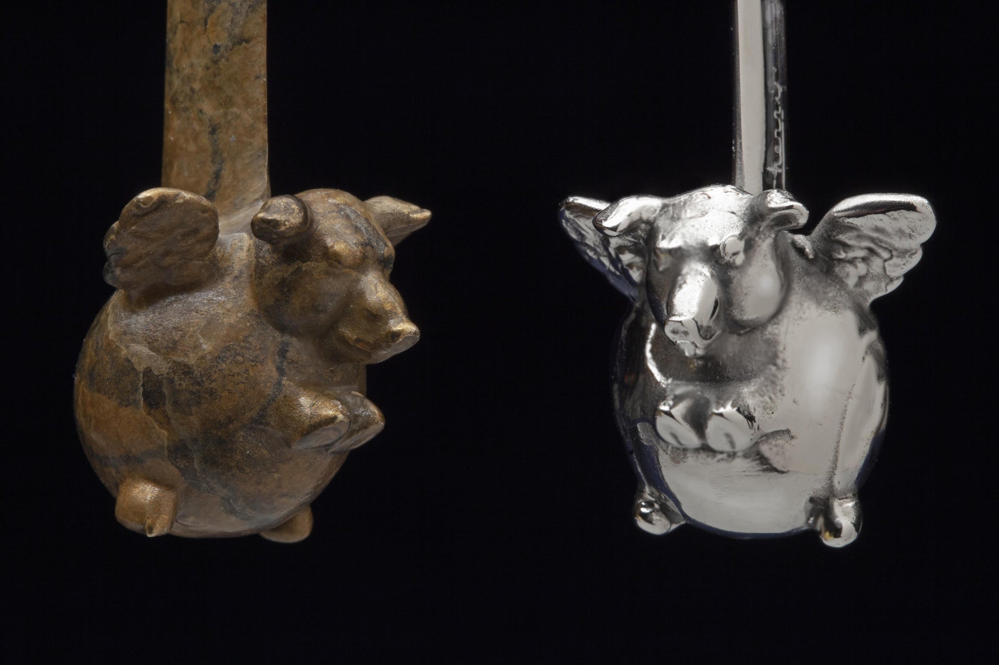 When Pigs Fly Bronze Letter Opener-Sculpture-Tim Cherry-Sorrel Sky Gallery