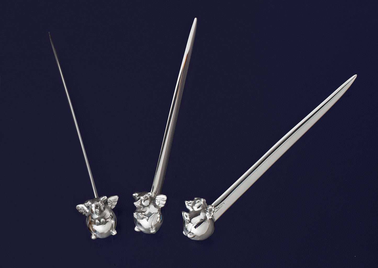 When Pigs Fly Stainless Steel Letter Opener-Sculpture-Tim Cherry-Sorrel Sky Gallery