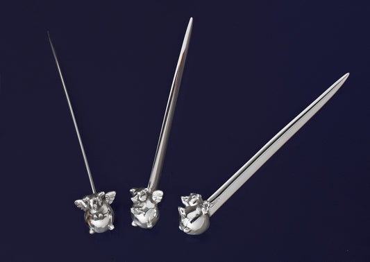 When Pigs Fly Stainless Steel Letter Opener-Sculpture-Tim Cherry-Sorrel Sky Gallery