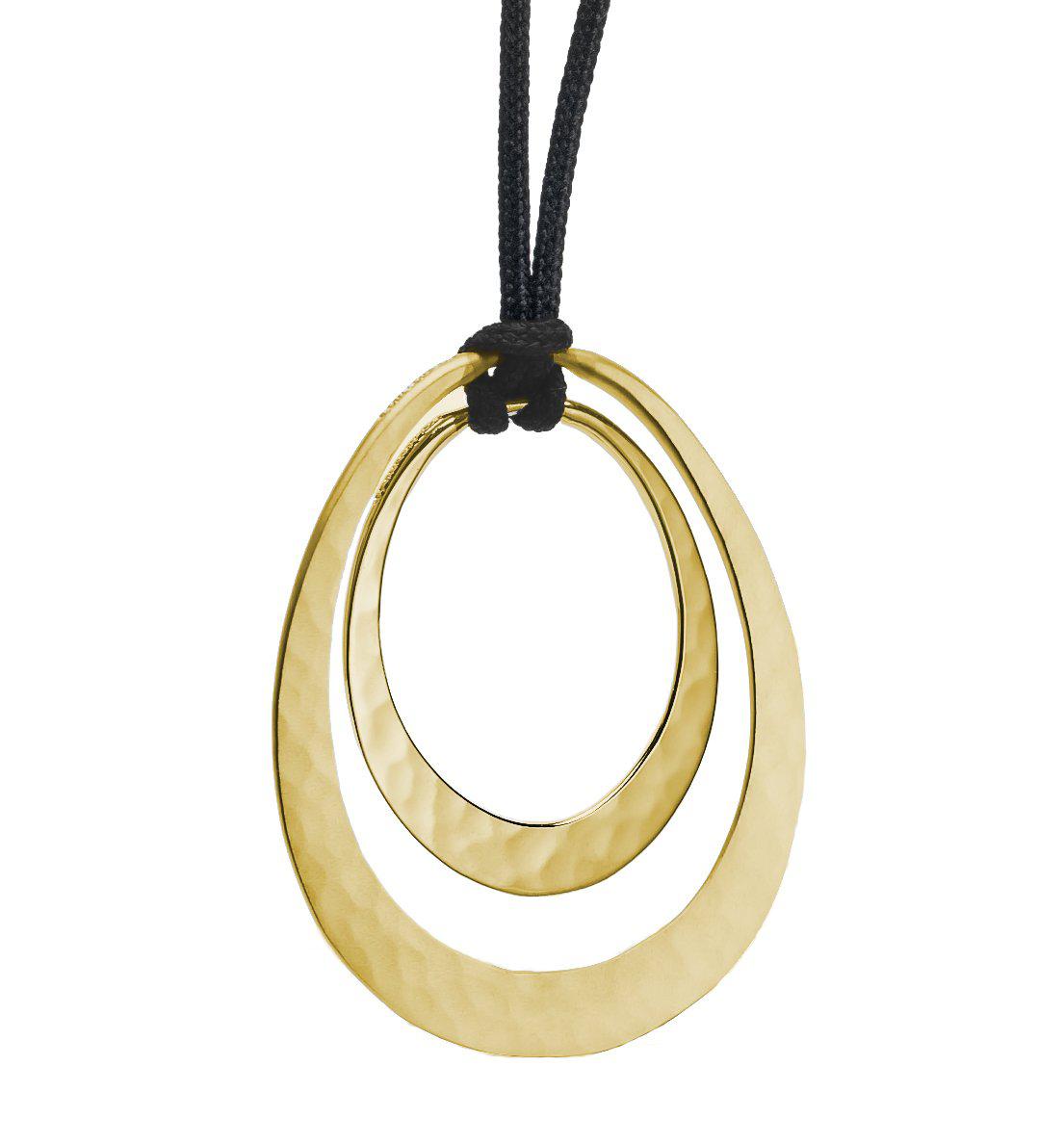 14K Gold Oval Solar Eclipse Pendant-Jewelry-Toby Pomeroy-Sorrel Sky Gallery