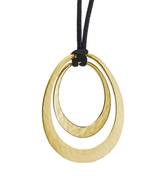 14K Gold Oval Solar Eclipse Pendant-Jewelry-Toby Pomeroy-Sorrel Sky Gallery