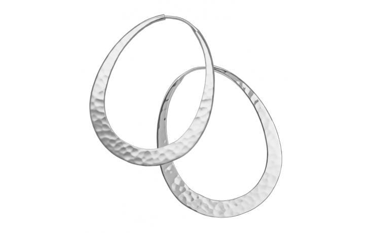 Toby Pomeroy-34mm Oval Hoop Earrings-Sorrel Sky Gallery-Jewelry