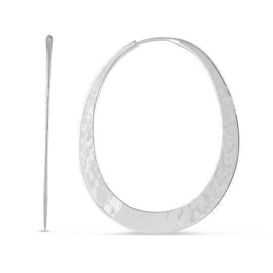 Toby Pomeroy-34mm Oval Hoop Earrings-Sorrel Sky Gallery-Jewelry