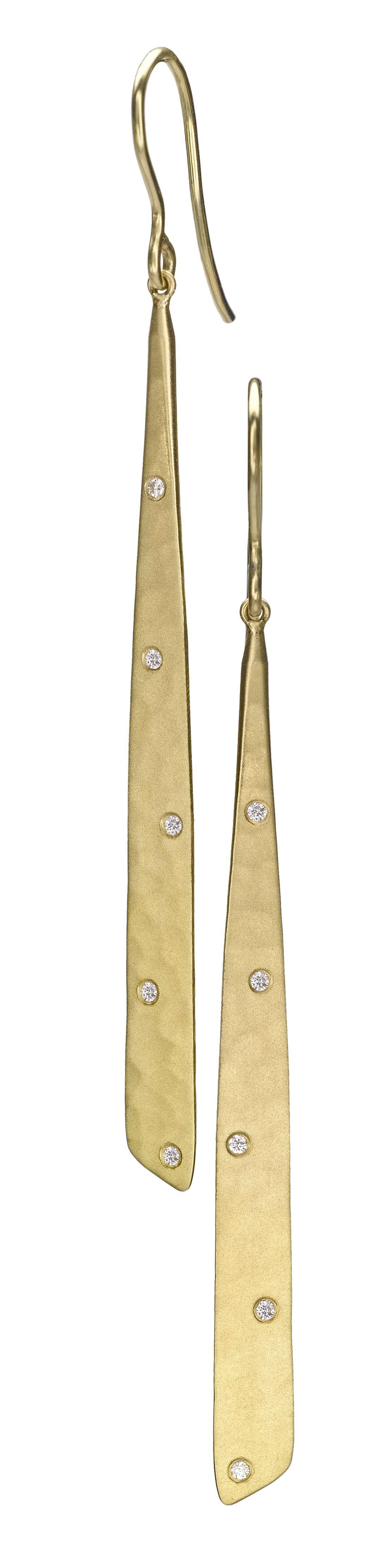 Long Waterfall Earrings With Diamonds
