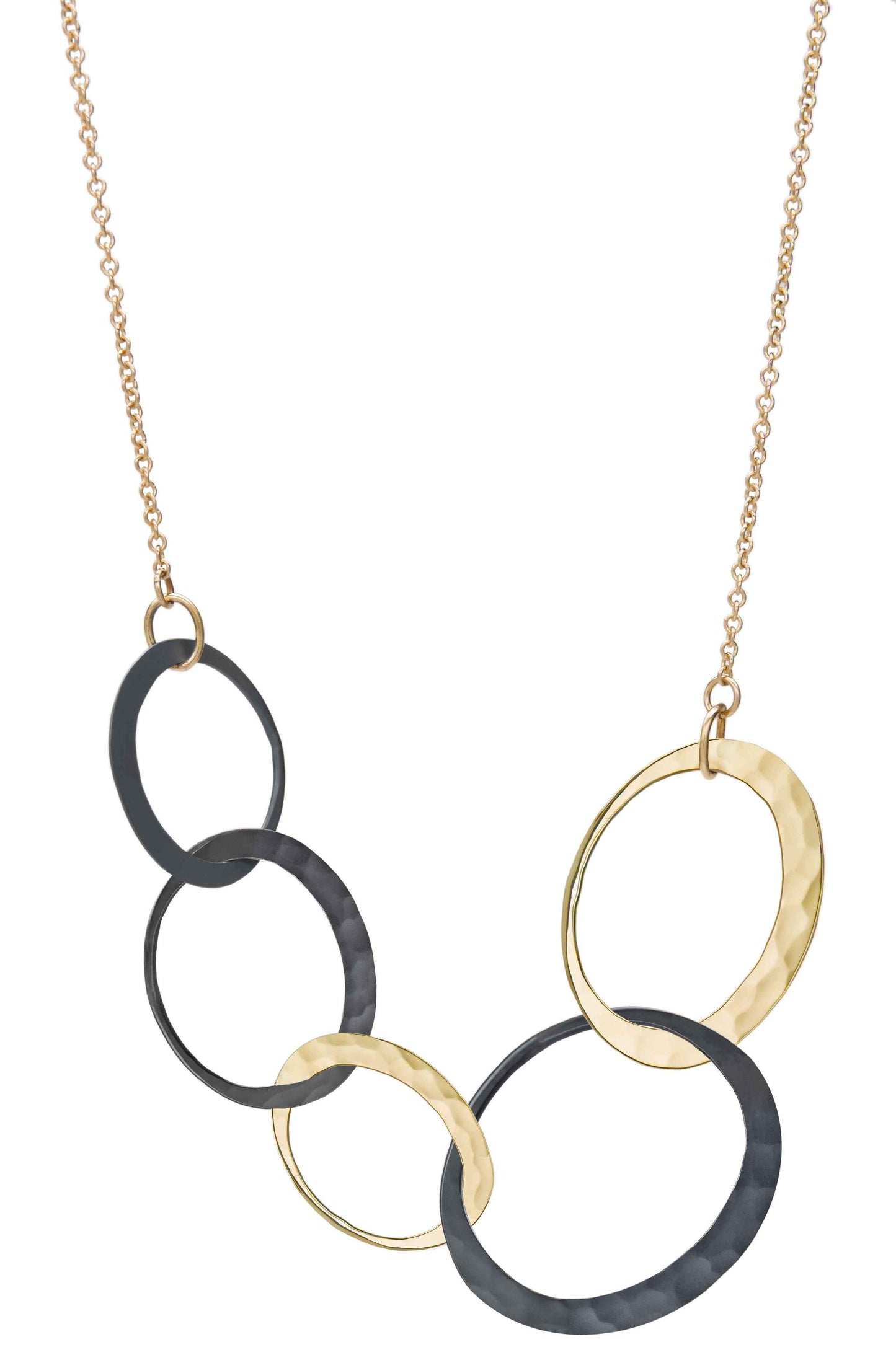 Toby Pomeroy-Petite Eclipse 5-Link Necklace-Sorrel Sky Gallery-Jewelry