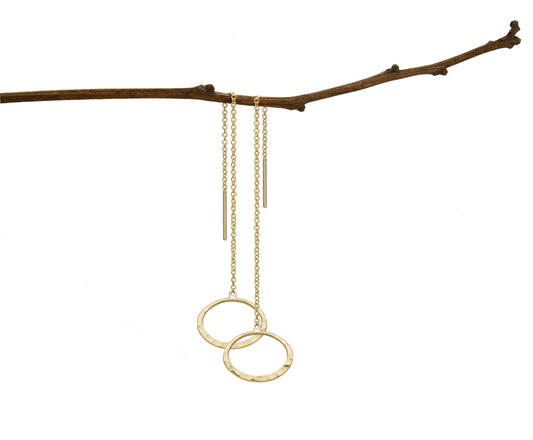 Petite Eclipse Threader Earrings-Jewelry-Toby Pomeroy-Sorrel Sky Gallery