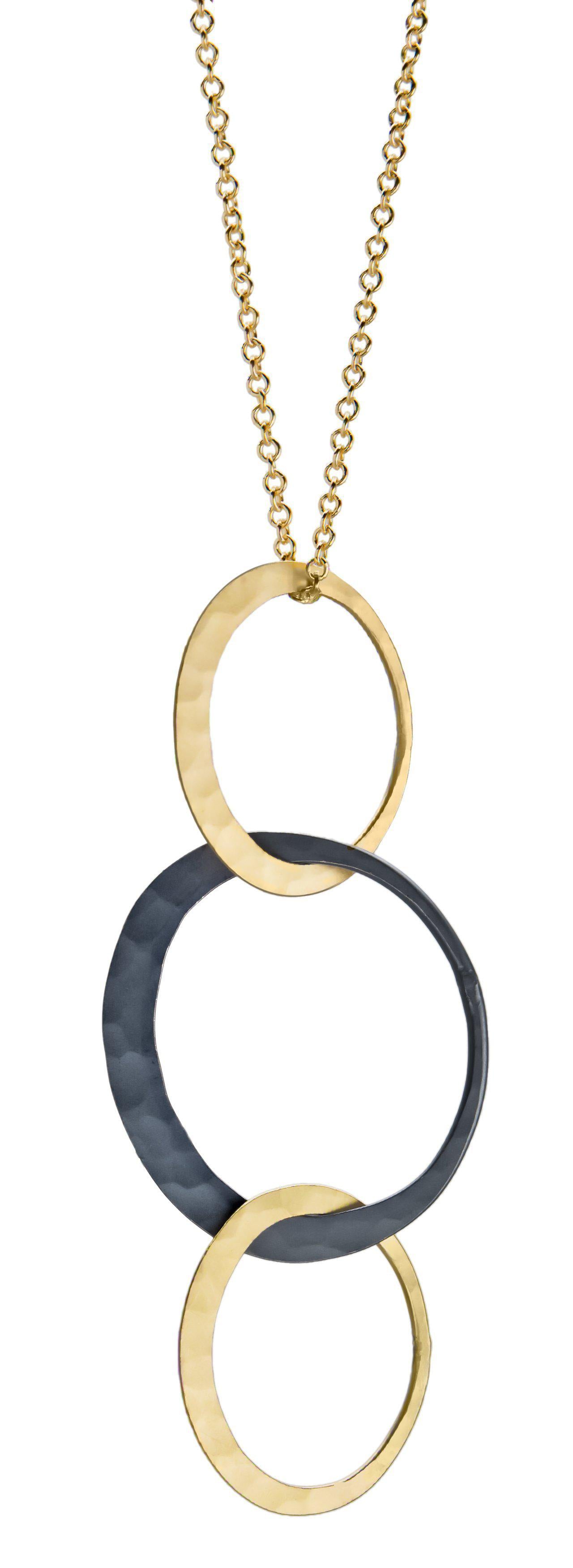 Petite Eclipse Two Tone 3-Drop Pendant