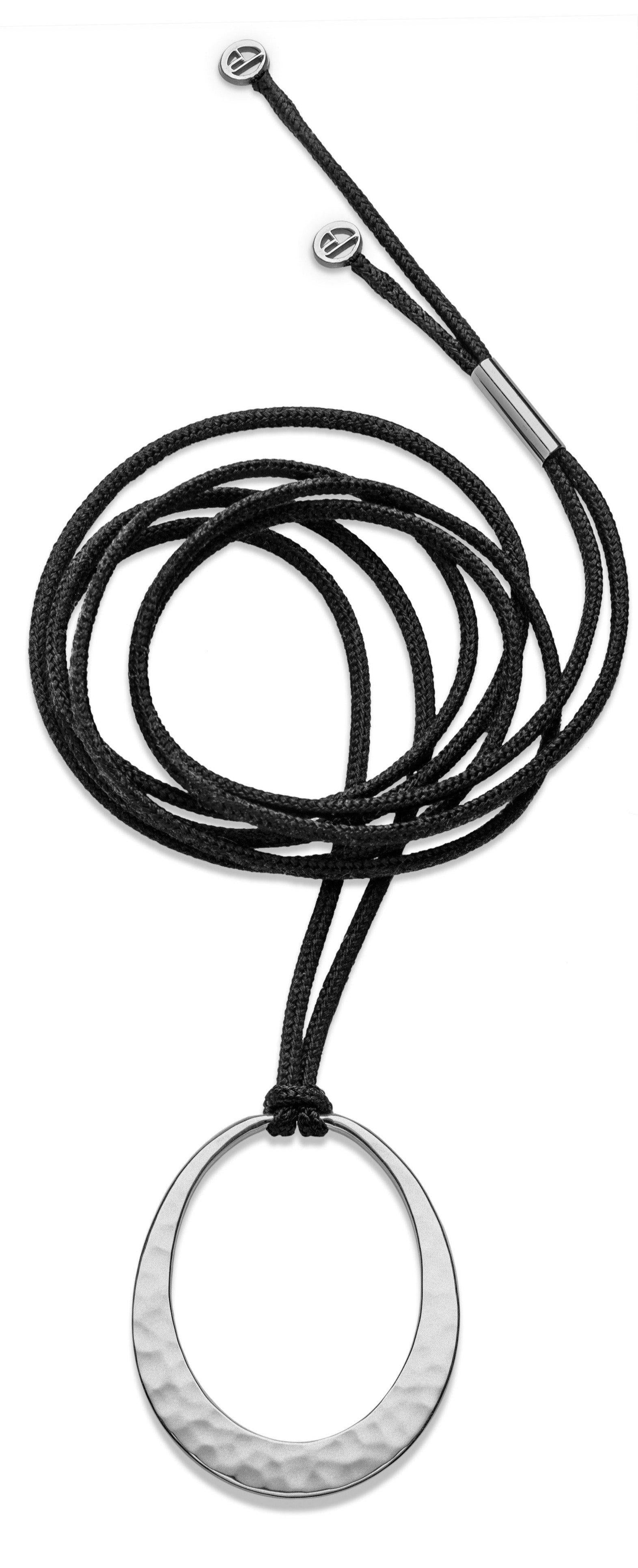 Sterling Silver Oval Hoop Pendant-Jewelry-Toby Pomeroy-Sorrel Sky Gallery