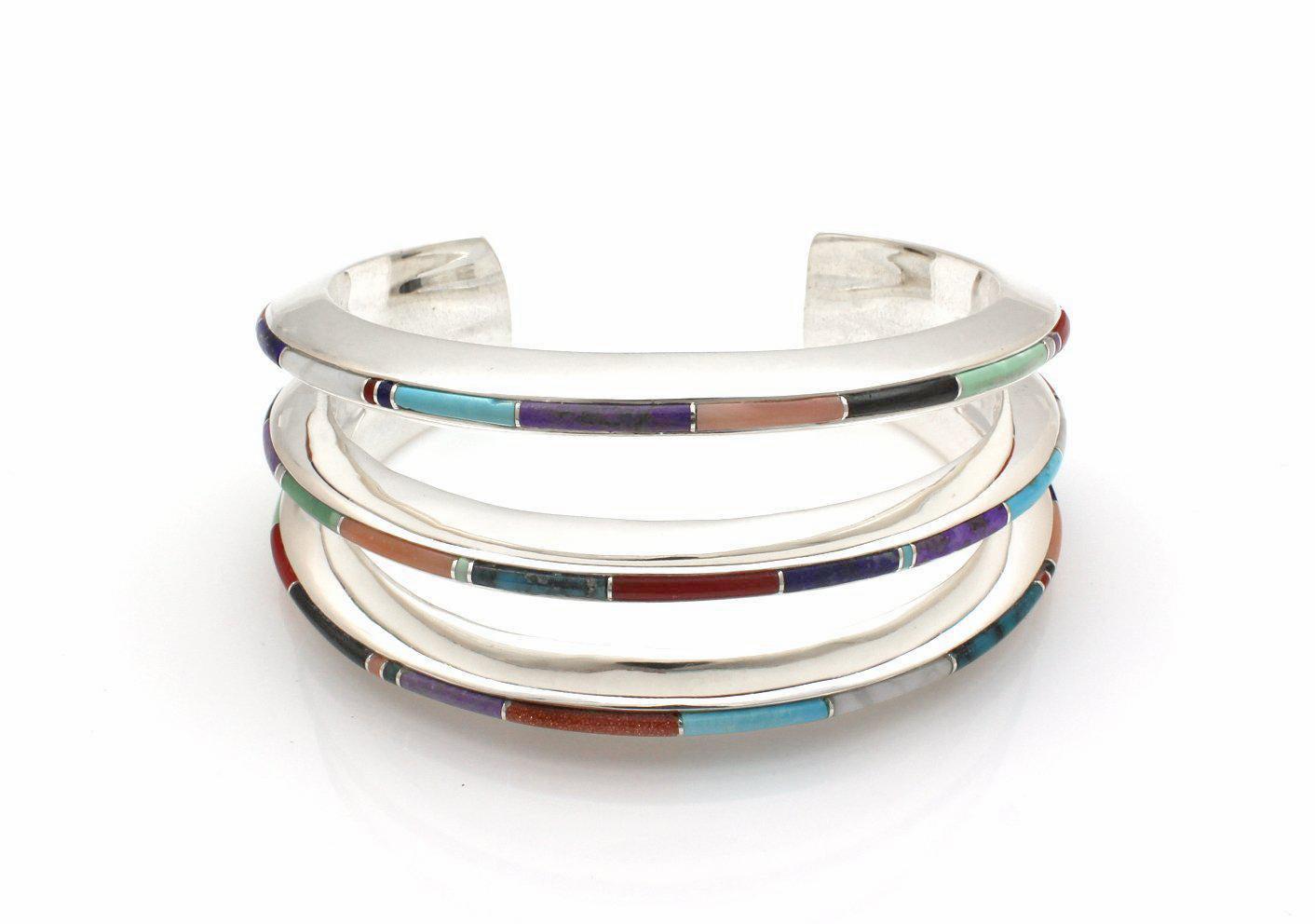Triple Slim Line Cuff Bracelet