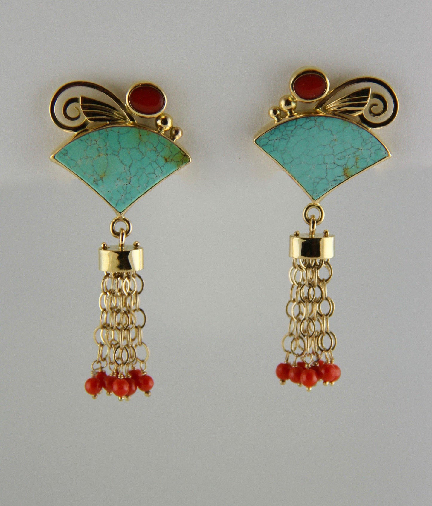 Victoria Adams Sorrel Sky Gallery. Turquoise Earrings. Victoria Adams Jewelry. Native American Jewelry.  Authentic Indian Jewelry.