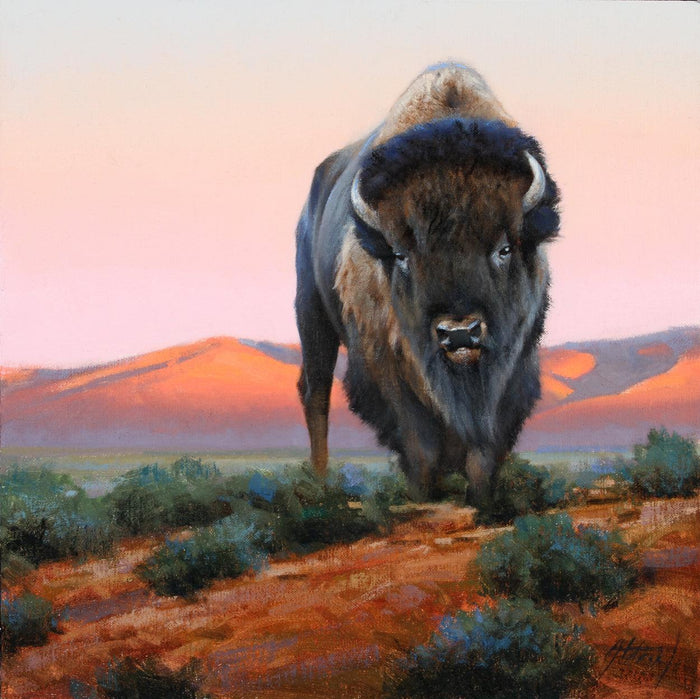 Bison. Edward Aldrich. Sorrel Sky Gallery artist. Online Art Gallery.