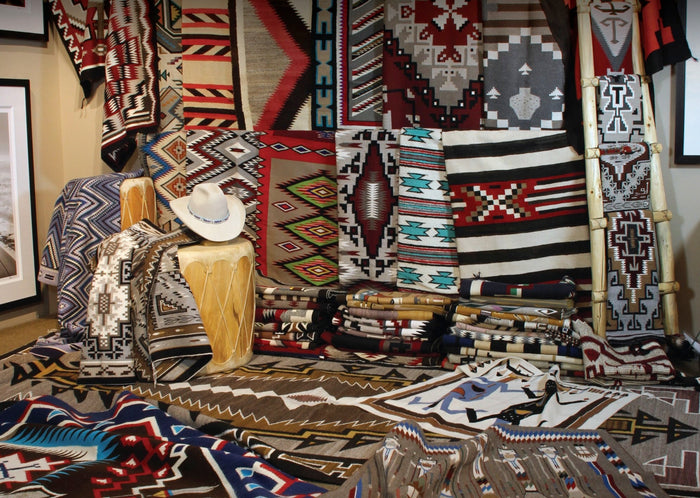 Navajo Weavings. Native American Art. Santa Fe Art Gallery.