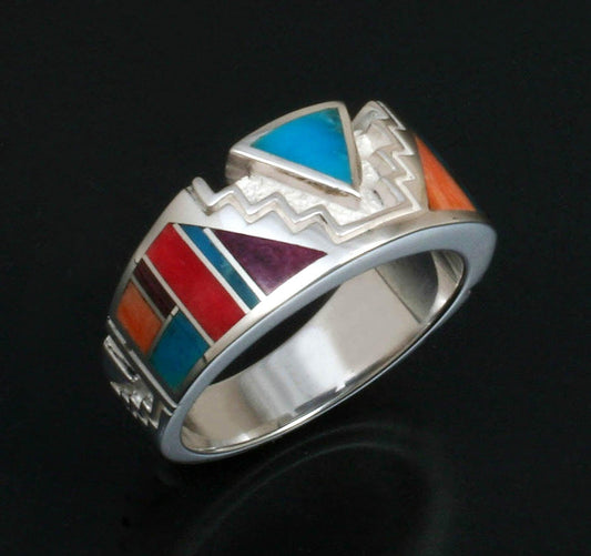 Inlaid Band Ring-Jewelry-Ray Tracey-Sorrel Sky Gallery