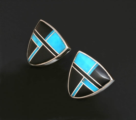 Inlaid Stud Earrings-Jewelry-Ray Tracey-Sorrel Sky Gallery