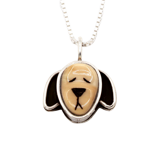 Sleeping Floppy Dog Pendant-Jewelry-Michelle Tapia-Sorrel Sky Gallery