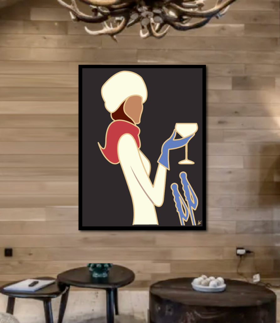 APRÉS SKI WITH ELEGANCE-Painting-Alan Walsh-Sorrel Sky Gallery