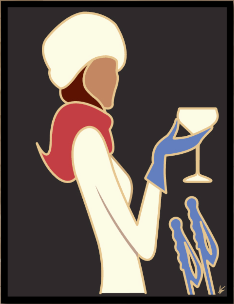 APRÉS SKI WITH ELEGANCE-Painting-Alan Walsh-Sorrel Sky Gallery