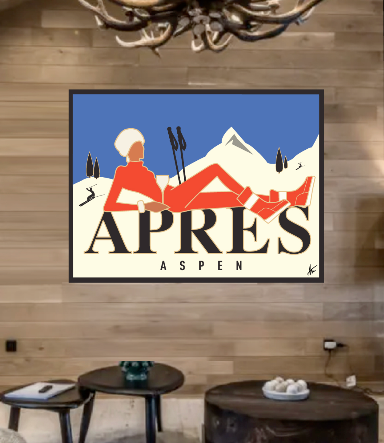 ASPEN APRÉS-Painting-Alan Walsh-Sorrel Sky Gallery