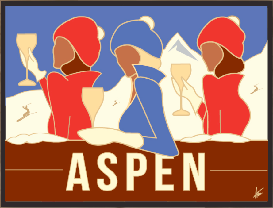ASPEN GIRLS-Painting-Alan Walsh-Sorrel Sky Gallery