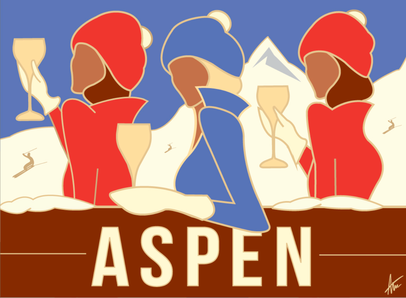ASPEN GIRLS-Painting-Alan Walsh-Sorrel Sky Gallery