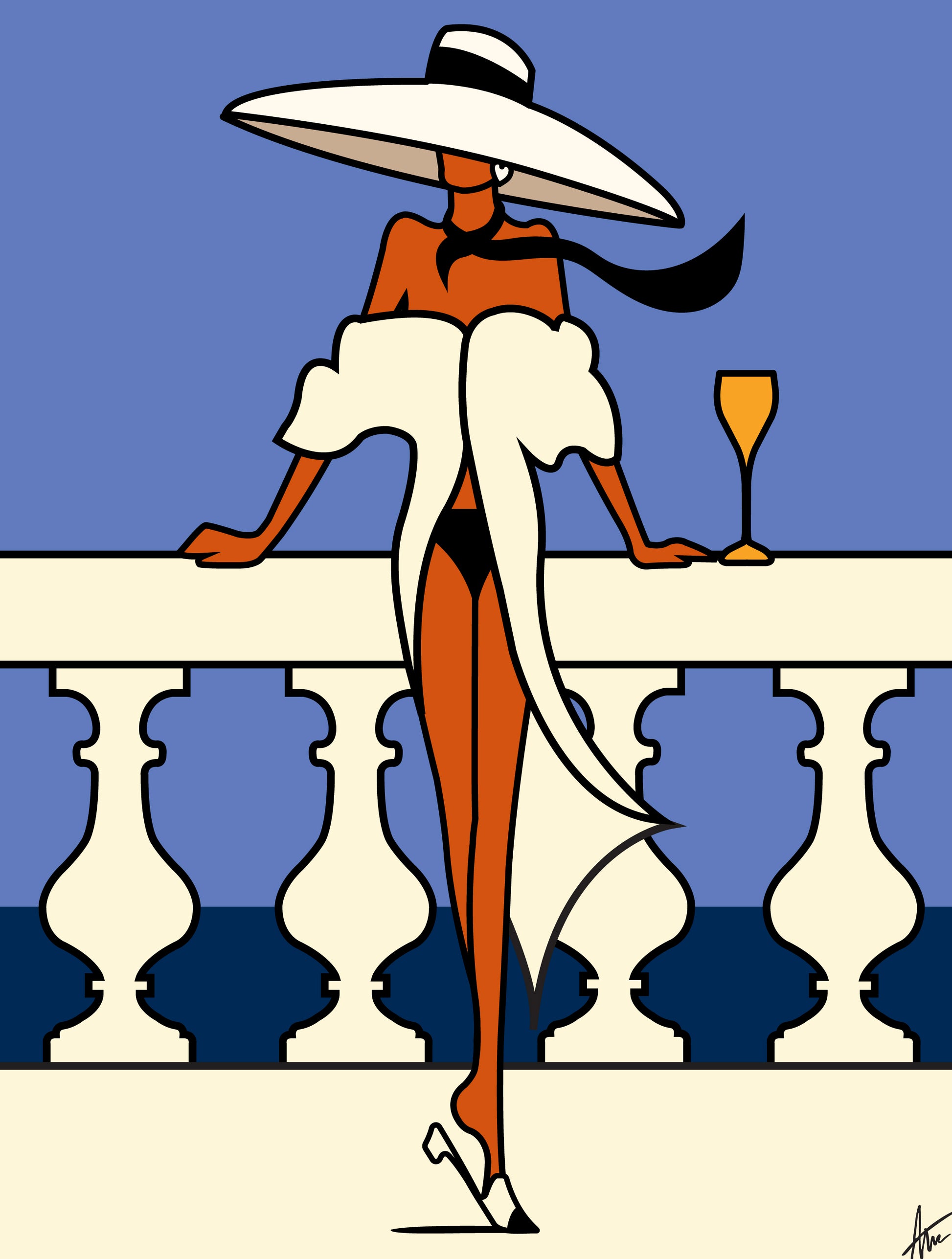 Blue Skies and Balustrades-Painting-Alan Walsh-Sorrel Sky Gallery