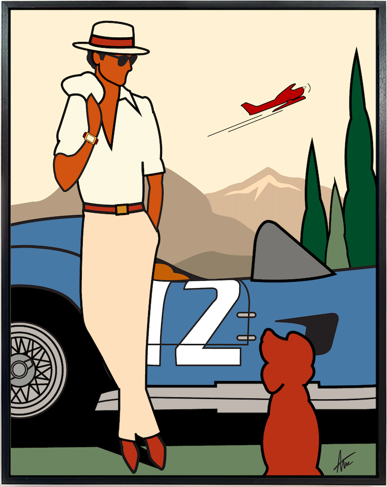 Boys Road Trip From Lake Como To The Mountains-Painting-Alan Walsh-Sorrel Sky Gallery