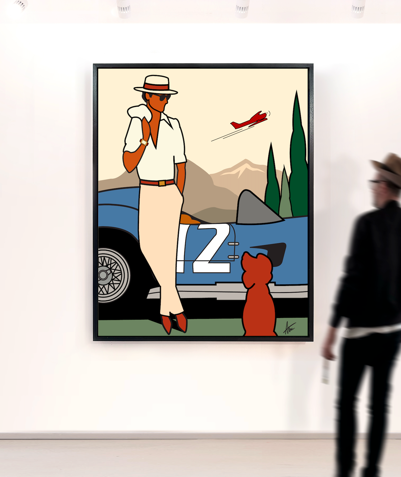 Boys Road Trip From Lake Como To The Mountains-Painting-Alan Walsh-Sorrel Sky Gallery