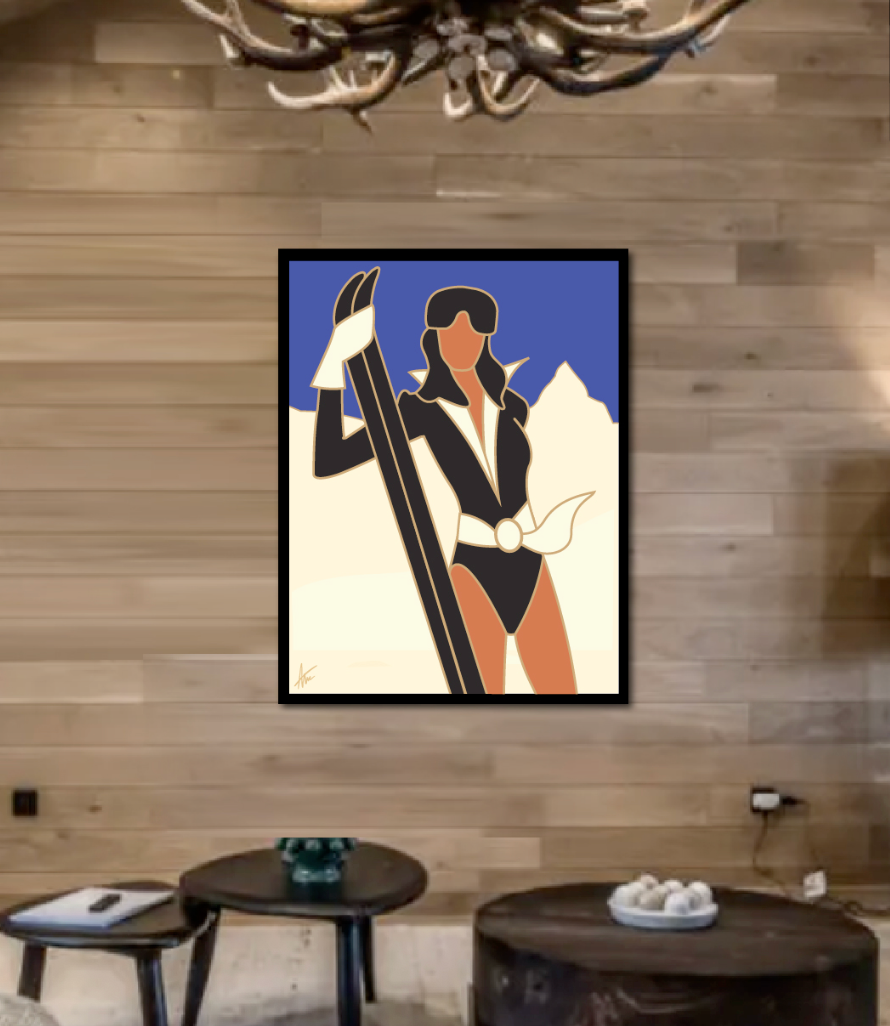 SASS AT THE SNOW-Painting-Alan Walsh-Sorrel Sky Gallery