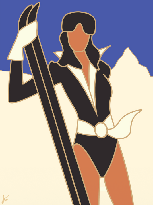 SASS AT THE SNOW-Painting-Alan Walsh-Sorrel Sky Gallery