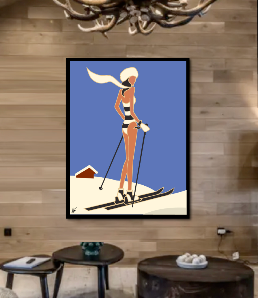 STRIPES AT THE TOP OF THE MOUNTAIN-Painting-Alan Walsh-Sorrel Sky Gallery