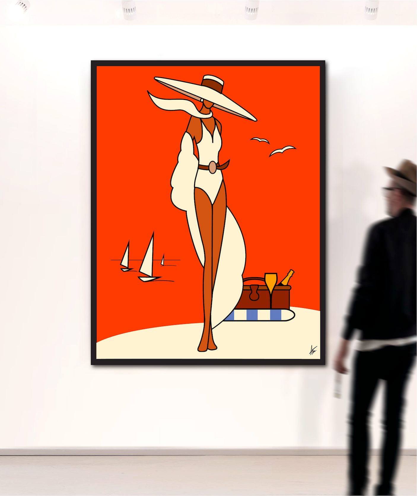 Sunset Picnics On The Beach-Painting-Alan Walsh-Sorrel Sky Gallery