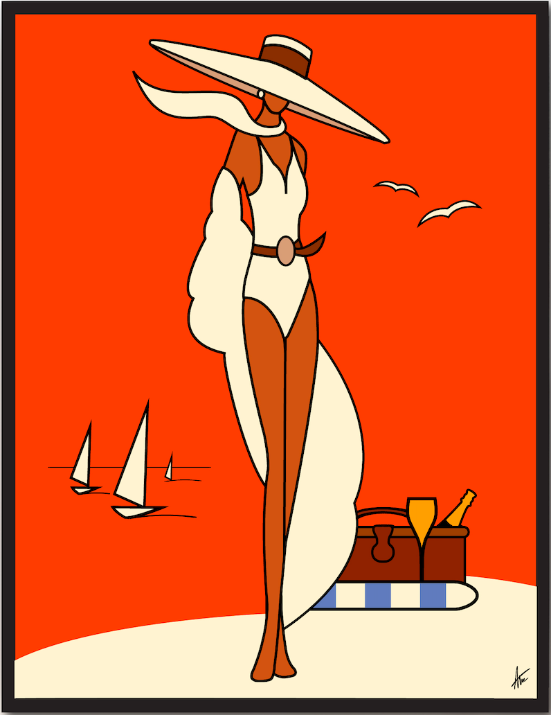 Sunset Picnics On The Beach-Painting-Alan Walsh-Sorrel Sky Gallery