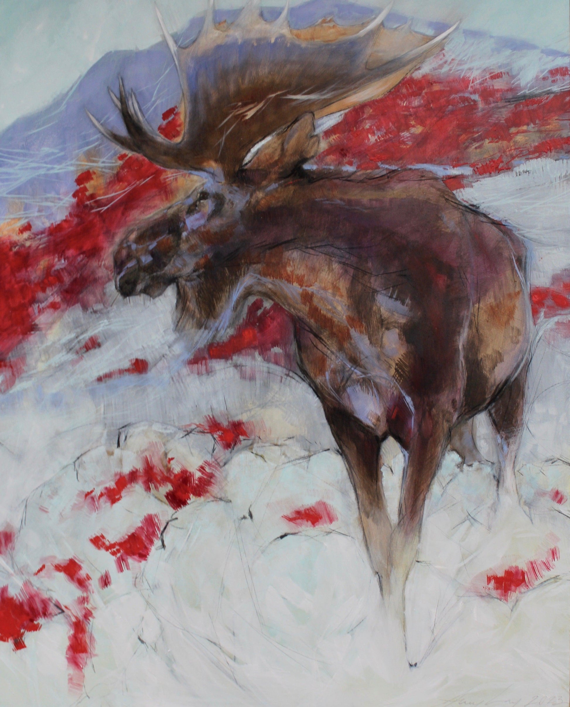 Scarlet Monarch-Painting-Amy Lay-Sorrel Sky Gallery