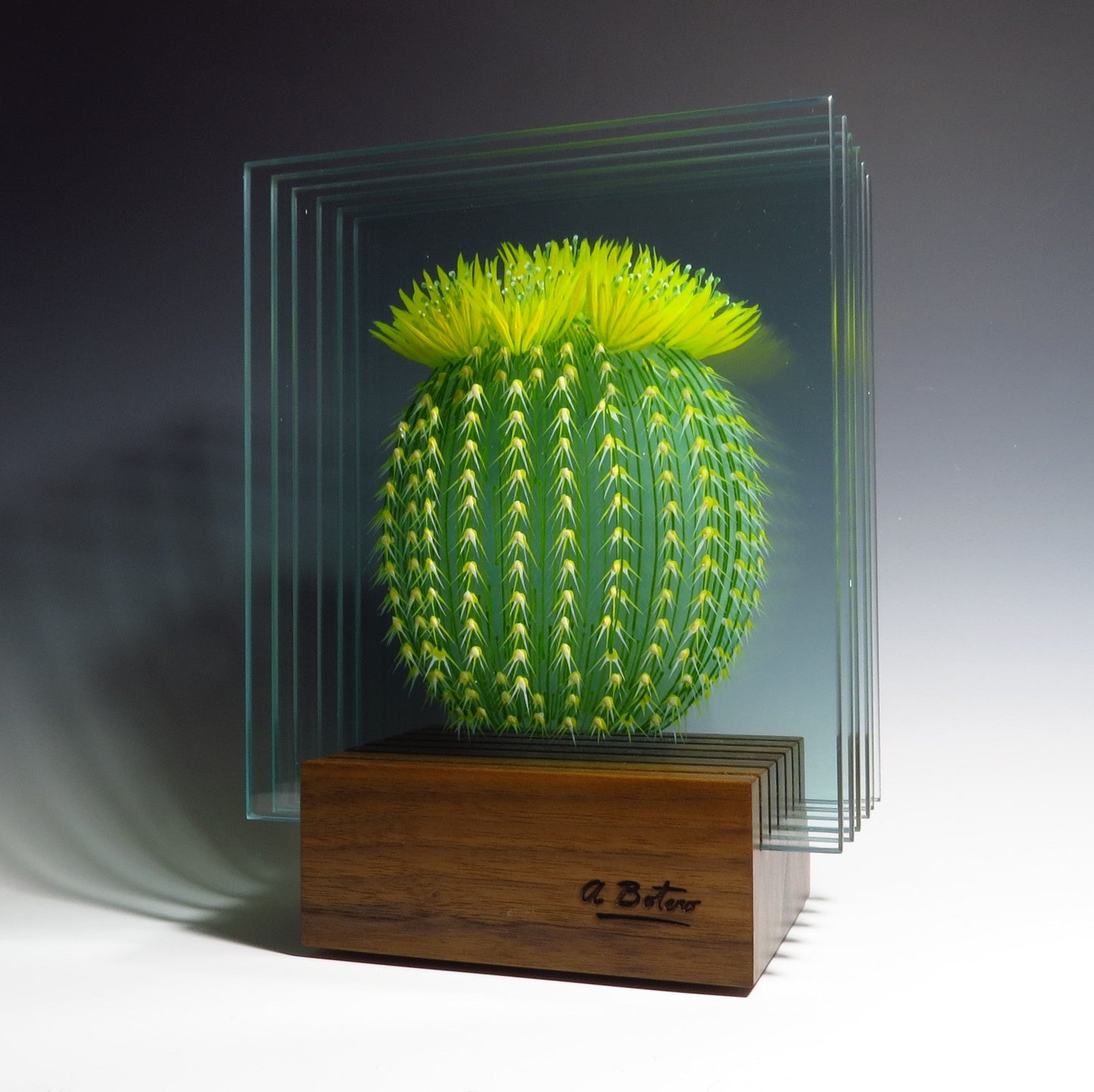 Blooming Cactus-sculpture-Ana Maria Botero-Sorrel Sky Gallery