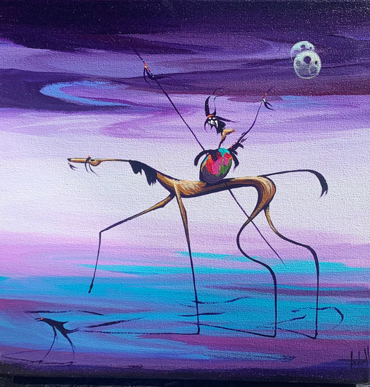 Purple Evening-Painting-Arlene LaDell Hayes-Sorrel Sky Gallery