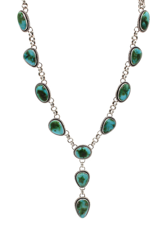 11 Stone Sonoran Gold Turquoise Necklace-Jewelry-Artie Yellowhorse-Sorrel Sky Gallery