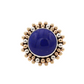 14K Gold/Silver Lapis Ring-Jewelry-Artie Yellowhorse-Sorrel Sky Gallery