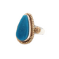 14K Gold/Silver Mineral Park Turquoise Ring-Jewelry-Artie Yellowhorse-Sorrel Sky Gallery